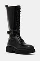 Armani Exchange cizme cu snur negru XDO017.XV876.00002