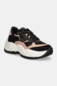Armani Exchange sneakers piele întoarsă negru XDX171.XV898.K700