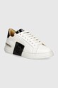 Кожаные кроссовки Philipp Plein Hexagon Phantom Kicks платформа белый USC0565.PLE025N.01