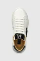 λευκό Δερμάτινα αθλητικά παπούτσια Philipp Plein Hexagon Phantom Kicks