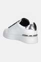 Încălțăminte Philipp Plein sneakers din piele Nappa Lo-Top Hexagon USC0676.PLE075N.02 alb