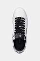 Philipp Plein sneakers din piele Nappa Lo-Top Hexagon alb USC0676.PLE075N.02