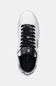 Kožené sneakers boty Philipp Plein Nappa Lo-Top Hexagon bílá USC0676.PLE075N.02