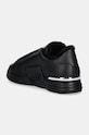 Scarpe Philipp Plein sneakers in pelle Nappa Lo-Top Fur Hexagon USC0691.PLE075N.0202 nero