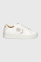 Philipp Plein sneakers din piele Lo-Top Arrow Force WSC2751.PLE005N.0101 alb AW24