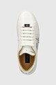 Philipp Plein sneakers din piele Lo-Top Arrow Force alb WSC2751.PLE005N.0101