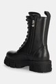 Încălțăminte Philipp Plein bocanci de piele Embossed Army Boot WSE0811.PLE010N.02 negru