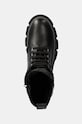 Philipp Plein bocanci de piele Embossed Army Boot negru WSE0811.PLE010N.02