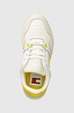 Tommy Jeans sneakers TJW RETRO BASKET FLATFORM MIX alb EN0EN02654