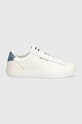 Kožené sneakers boty Tommy Jeans TJW CUPSOLE SNEAKER DENIM EN0EN02652 bílá AW24