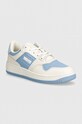 Tommy Jeans sneakers in pelle TJW RETRO BASKET TONAL LOGO pelle fiore blu EN0EN02571