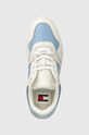 Tommy Jeans sneakers din piele TJW RETRO BASKET TONAL LOGO albastru EN0EN02571