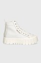 Kecky Tommy Jeans TJW VULC FLATFORM MC MIX MEDIA EN0EN02570 bílá AW24