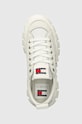 Tommy Jeans tenisówki TJW VULC FLATFORM LC MIX MEDIA biały EN0EN02569