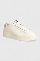 Tommy Jeans sneakersy skórzane TJW FOXING FLATFORM platforma biały EN0EN02567