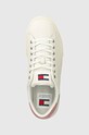 Tommy Jeans sneakersy skórzane TJW FOXING FLATFORM biały EN0EN02567