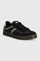 Tommy Jeans sneakersy TJW COURT imitacja skóry licowej czarny EN0EN02552