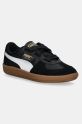 Puma leather sneakers Palermo Wide Lace SD grain leather black 402109