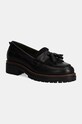 Usnjeni mokasini Barbour Dolores Platforma črna LFO0726BK52
