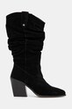 Barbour cizme din piele întoarsă Corey LFO0732BK12 negru AW24