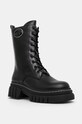 Δερμάτινες μπότες Guess ANITA 5-8 cm μαύρο FLFANI.LEA10.BLACK