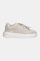 Semišové sneakers boty Guess ELBINA FLFELB.SUE12.BEIGE béžová NC24