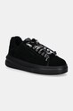 Замшеві кросівки Guess ELBINA платформа чорний FLFELB.SUE12.BLACK