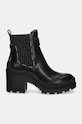 Boty s gumou Guess YVETTEN FLFYTT.ELE10.BLACK černá AW24