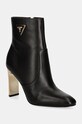 Guess bőr csizma CAITTE magas fekete FLDCAT.LEA10.BLACK