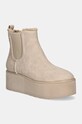 Topánky chelsea Guess JILAINE platforma béžová FLFJIL.FAL10.NUDE