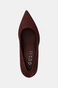 Nubukové lodičky Guess RIPPY2 burgundské FLFRPP.SUE08.RED
