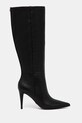 Kožené čižmy Guess SLEIGH FLFSLE.LEA11.BLACK čierna NC24