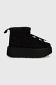 Inuikii śniegowce zamszowe Classic Low Platform 75204.004.Black czarny AW24