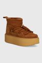 Inuikii śniegowce zamszowe Classic Low Platform lekko ocieplane brązowy 75204.004.Brown