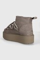 Обувь Замшевые сапоги Inuikii Classic Low Platform 75204.004.Grey серый