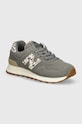 New Balance sneakers din piele intoarsă 574 textil gri WL574IJ2