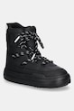 Čizme za snijeg Moon Boot MB PARK SNEAKER BOOT imitacija zrnate kože crna 80D2470060.N001