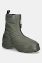 Čizme za snijeg Moon Boot MB LUNA ZIP BOOT imitacija zrnate kože zelena 80D2480010.M006