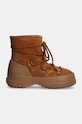 Замшевые сапоги Moon Boot MB LUNA BOOT SUEDE 80D2480030.M008 коричневый AW24