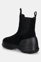 Obuća Čizme za snijeg od brušene kože Moon Boot MB LUNA CHELSEA SUEDE 80D2480050.N001 crna