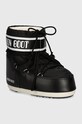 Moon Boot śniegowce MB ICON LOW NYLON imitacja skóry licowej czarny 80D1409340.N001