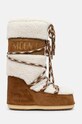 Moon Boot cizme de zapada din piele intoarsa MB ICON SHEARLING izolat maro 80D1402610.MA03
