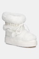 Moon Boot stivali da neve MB LTRACK FAUX FUR WP finta pelle fiore bianco 80D2450130.A001