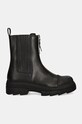 Furla bőr bokacsizma Gum Chelsea Boot YG95FGU.BX3506.O6000 fekete AW24