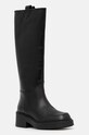 Furla ghete de piele College High Boot neizolat negru YI50FCG.WU0000.3350S