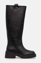 Furla ghete de piele College High Boot YI50FCG.WU0000.3350S negru AW24