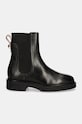 Furla ghete chelsea de piele Sfera Chelsea Boot YI53CIT.BX3479.3379S negru AW24