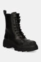 Шкіряні черевики Furla Gum Army Boot без утеплення чорний YI60FGU.BX3508.O6000