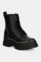 Buffalo bocanci Aspha Rld Zip pana la 5 cm negru 1622480.BLK