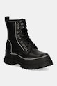 Buffalo bocanci Aspha Rld Zip pana la 5 cm negru 1622480.BLK